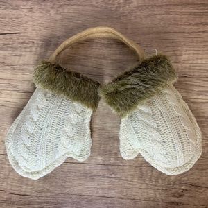 4 Sets Pottery Barn Mitten Ornaments